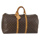 LOUIS VUITTON Monogram Keepall 55 Boston Bag M41424 LV Auth 140023-1