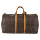 LOUIS VUITTON Monogram Keepall 55 Boston Bag M41424 LV Auth 140023-3