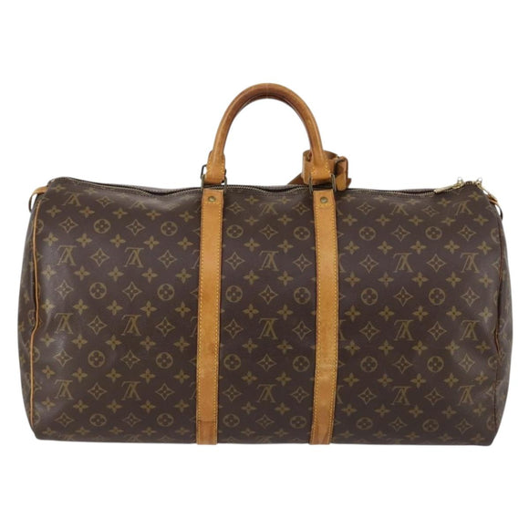 LOUIS VUITTON Monogram Keepall 55 Boston Bag M41424 LV Auth 140023