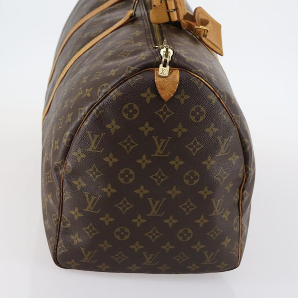 LOUIS VUITTON Monogram Keepall 55 Boston Bag M41424 LV Auth 140023