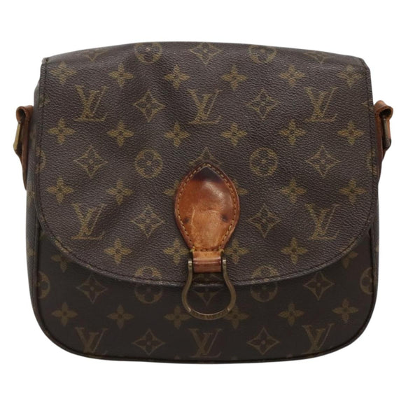 LOUIS VUITTON Monogram Saint Cloud GM Shoulder Bag M51242 LV Auth 140025