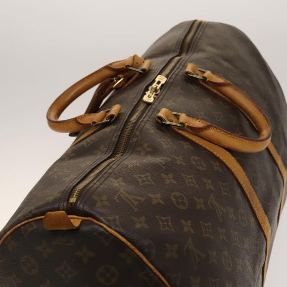 LOUIS VUITTON Monogram Keepall 55 Boston Bag M41424 LV Auth 140030