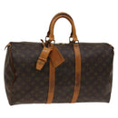 LOUIS VUITTON Monogram Keepall 45 Boston Bag M41428 LV Auth 140031-1