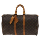 LOUIS VUITTON Monogram Keepall 45 Boston Bag M41428 LV Auth 140031-2