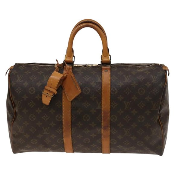 LOUIS VUITTON Monogram Keepall 45 Boston Bag M41428 LV Auth 140031
