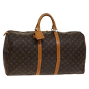 LOUIS VUITTON Monogram Keepall 55 Boston Bag M41424 LV Auth 140033-1