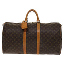 LOUIS VUITTON Monogram Keepall 55 Boston Bag M41424 LV Auth 140033-13