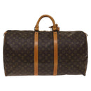 LOUIS VUITTON Monogram Keepall 55 Boston Bag M41424 LV Auth 140033-2