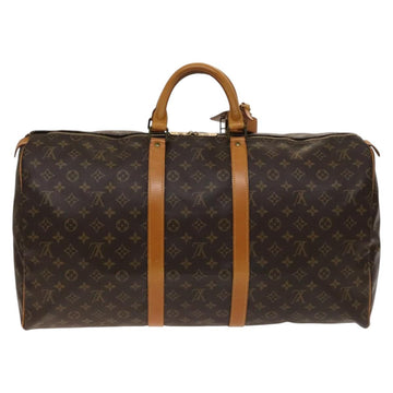 LOUIS VUITTON Monogram Keepall 55 Boston Bag M41424 LV Auth 140033 - 0