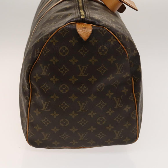 LOUIS VUITTON Monogram Keepall 55 Boston Bag M41424 LV Auth 140033