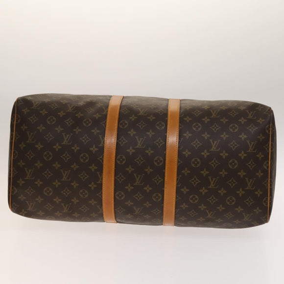 LOUIS VUITTON Monogram Keepall 55 Boston Bag M41424 LV Auth 140033