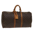 LOUIS VUITTON Monogram Keepall 55 Boston Bag M41424 LV Auth 140035-1