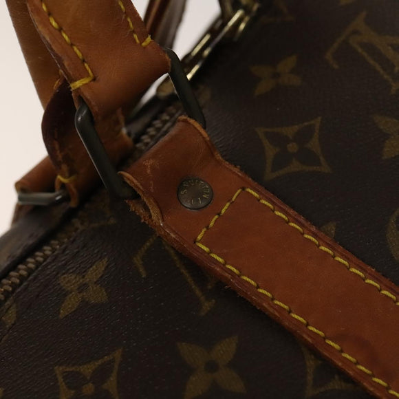 LOUIS VUITTON Monogram Keepall 55 Boston Bag M41424 LV Auth 140035
