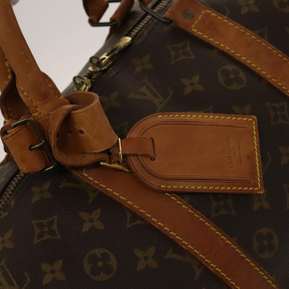 LOUIS VUITTON Monogram Keepall 55 Boston Bag M41424 LV Auth 140035