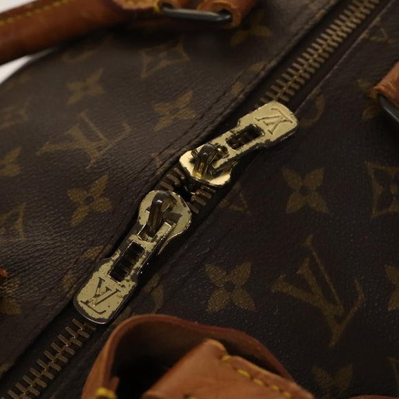 LOUIS VUITTON Monogram Keepall 55 Boston Bag M41424 LV Auth 140035