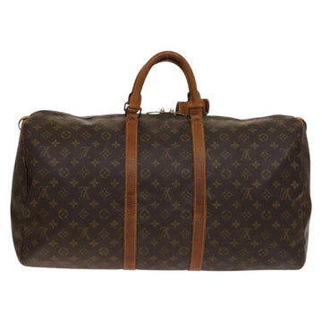 LOUIS VUITTON Monogram Keepall 55 Boston Bag M41424 LV Auth 140035 - 0