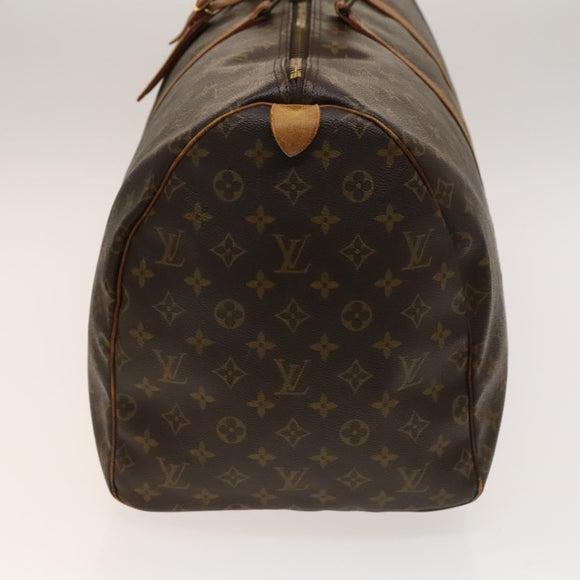 LOUIS VUITTON Monogram Keepall 55 Boston Bag M41424 LV Auth 140035