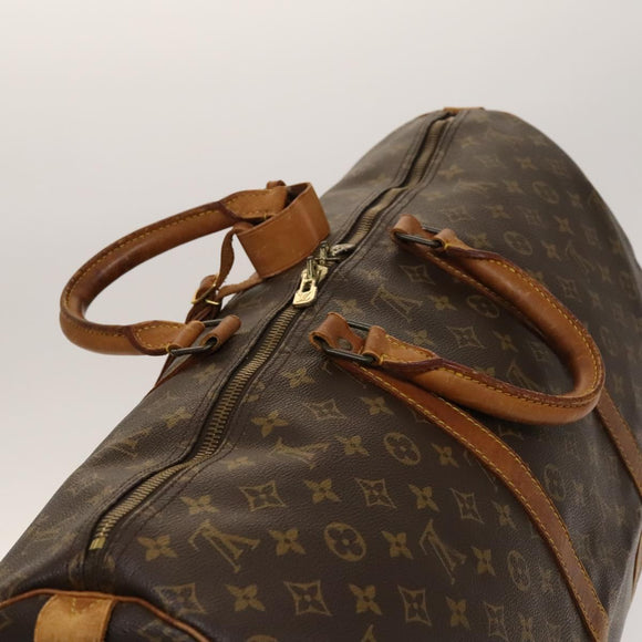 LOUIS VUITTON Monogram Keepall 55 Boston Bag M41424 LV Auth 140035