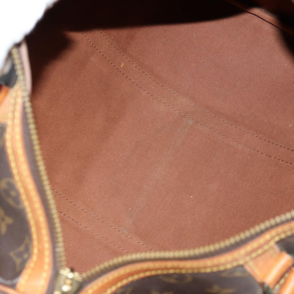 LOUIS VUITTON Monogram Sac Souple 35 Boston Bag M41626 LV Auth 140038