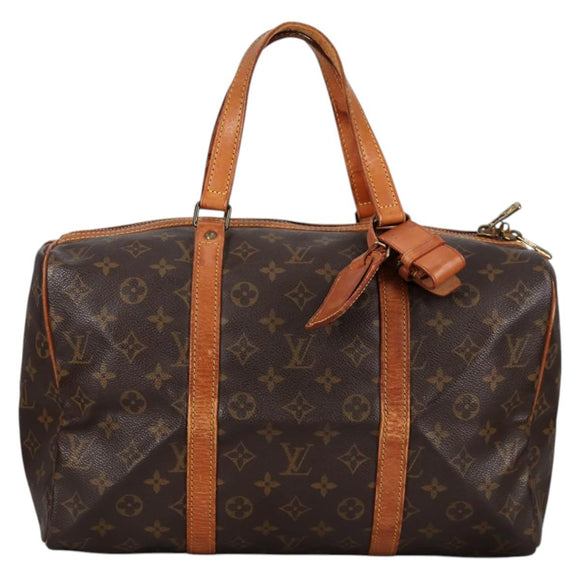 LOUIS VUITTON Monogram Sac Souple 35 Boston Bag M41626 LV Auth 140038