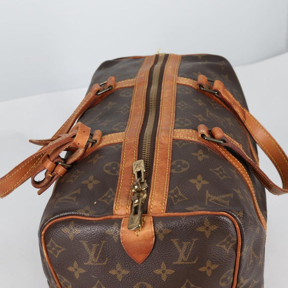 LOUIS VUITTON Monogram Sac Souple 35 Boston Bag M41626 LV Auth 140038