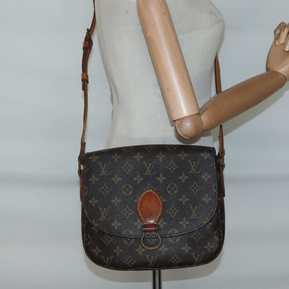 LOUIS VUITTON Monogram Saint Cloud GM Shoulder Bag M51242 LV Auth 140046
