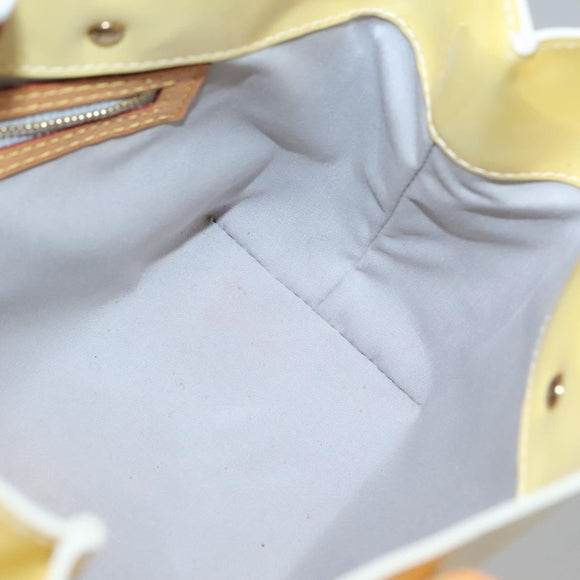 LOUIS VUITTON Monogram Vernis Reade PM Hand Bag Perle M91336 LV Auth 140064