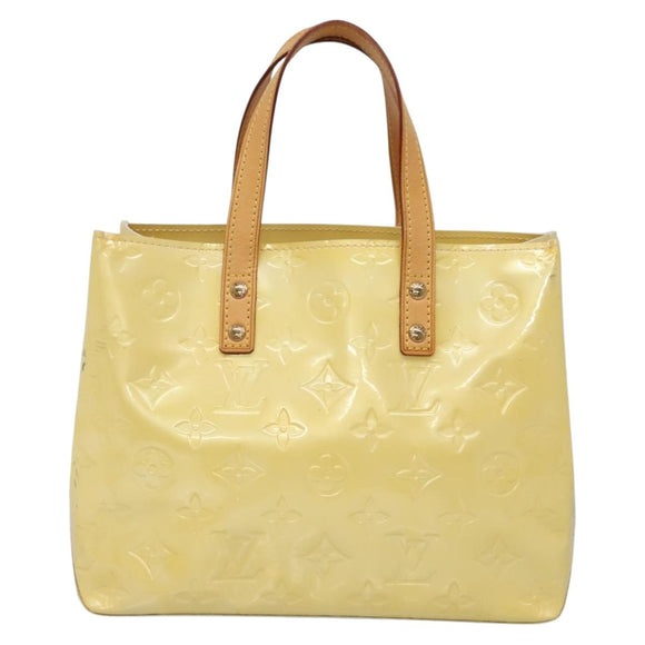 LOUIS VUITTON Monogram Vernis Reade PM Hand Bag Perle M91336 LV Auth 140064
