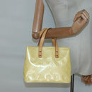 LOUIS VUITTON Monogram Vernis Reade PM Hand Bag Perle M91336 LV Auth 140064-22
