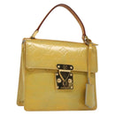 LOUIS VUITTON Monogram Vernis Spring Street Hand Bag Gris M91029 LV Auth 140066-1