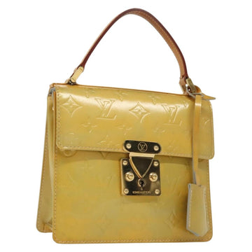 LOUIS VUITTON Monogram Vernis Spring Street Hand Bag Gris M91029 LV Auth 140066