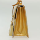 LOUIS VUITTON Monogram Vernis Spring Street Hand Bag Gris M91029 LV Auth 140066-3