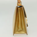 LOUIS VUITTON Monogram Vernis Spring Street Hand Bag Gris M91029 LV Auth 140066-4