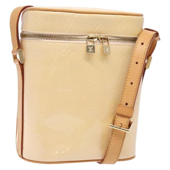 LOUIS VUITTON Vernis Sullivan Vertical Bag Marshmallow Pink M91298 Auth 140067