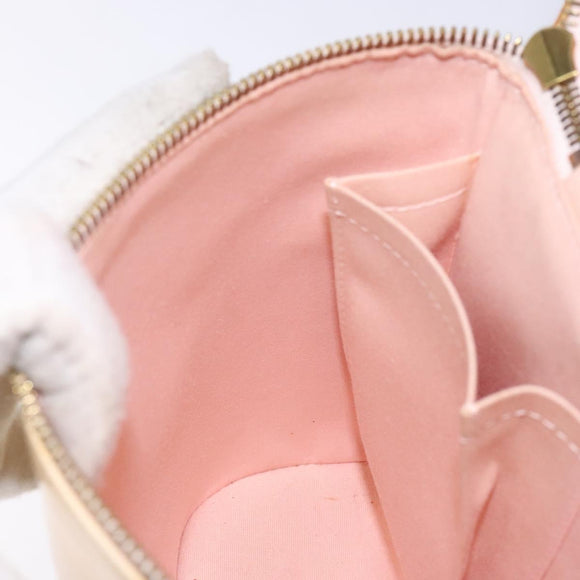 LOUIS VUITTON Vernis Sullivan Vertical Bag Marshmallow Pink M91298 Auth 140067