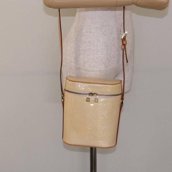 LOUIS VUITTON Vernis Sullivan Vertical Bag Marshmallow Pink M91298 Auth 140067