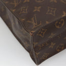 LOUIS VUITTON Monogram Sac Plat Hand Bag M51140 LV Auth 140069-13