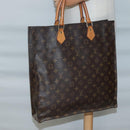 LOUIS VUITTON Monogram Sac Plat Hand Bag M51140 LV Auth 140069-19