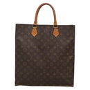 LOUIS VUITTON Monogram Sac Plat Hand Bag M51140 LV Auth 140069-3