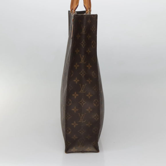 LOUIS VUITTON Monogram Sac Plat Hand Bag M51140 LV Auth 140069