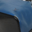 LOUIS VUITTON Epi Petit Noe Shoulder Bag Bicolor Black Blue M44152 Auth 140073-10