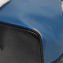 LOUIS VUITTON Epi Petit Noe Shoulder Bag Bicolor Black Blue M44152 Auth 140073-12