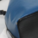 LOUIS VUITTON Epi Petit Noe Shoulder Bag Bicolor Black Blue M44152 Auth 140073-13