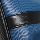 LOUIS VUITTON Epi Petit Noe Shoulder Bag Bicolor Black Blue M44152 Auth 140073-14