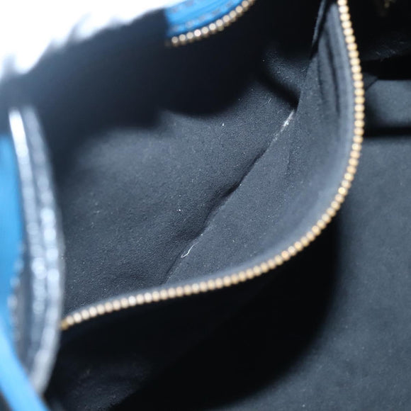 LOUIS VUITTON Epi Petit Noe Shoulder Bag Bicolor Black Blue M44152 Auth 140073