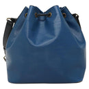 LOUIS VUITTON Epi Petit Noe Shoulder Bag Bicolor Black Blue M44152 Auth 140073-3