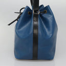 LOUIS VUITTON Epi Petit Noe Shoulder Bag Bicolor Black Blue M44152 Auth 140073-5