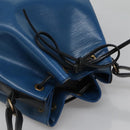 LOUIS VUITTON Epi Petit Noe Shoulder Bag Bicolor Black Blue M44152 Auth 140073-6
