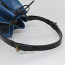 LOUIS VUITTON Epi Petit Noe Shoulder Bag Bicolor Black Blue M44152 Auth 140073-7