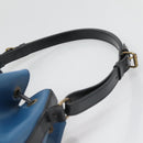 LOUIS VUITTON Epi Petit Noe Shoulder Bag Bicolor Black Blue M44152 Auth 140073-8
